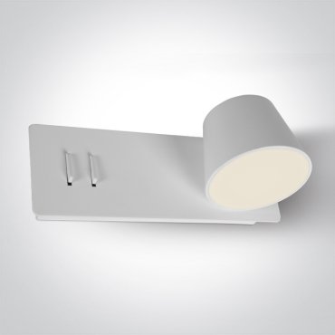 ONE Light Reading Spots - wandverlichting met schakelaar - 22 x 12 x 8 cm - 6W + 4W LED incl. - wit