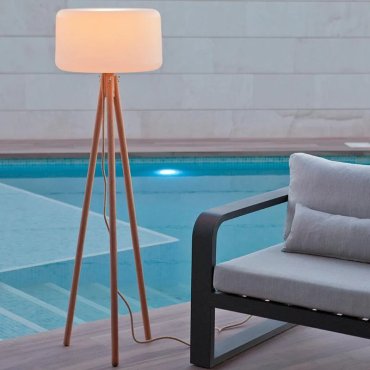 New Garden Chloe - buiten vloerlamp - Ø 45 x 140 cm - 7W dimbare LED incl. - IP65 - wit