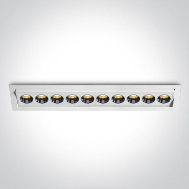 ONE Light Trimless Mirror Range - inbouwspot - 290 x 52 mm, 280 x 43 mm inbouwmaat  - 24W LED incl. - wit