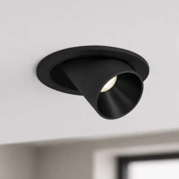 ONE Light Recessed COB - inbouwspot inclusief 3 reflectoren - Ø 136 mm, Ø 120 mm inbouwmaat - 12W dimbare LED incl. - zwart