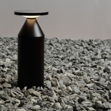 Nova Luce Neve - tuinpaal - Ø 13 x 30 cm - 11W LED incl. - IP65 - zandzwart