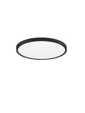 Nova Luce Dixie CCT - plafondlamp - Ø 40 x 2,5 cm - 36W LED incl. - zandzwart