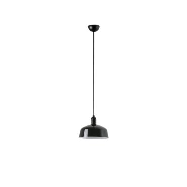 Faro Tatawin M - hanglamp - Ø 25 x 211,5 cm - satijnzwart en glanszwart