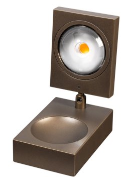 ETH Jake Cube - tafellamp - 8 x 12 x 15 cm - 3 stappen dimbaar - 10W LED incl. - bruin
