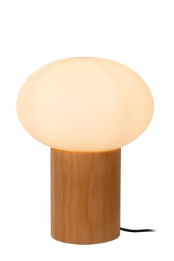 Lucide Birtle - tafellamp - Ø 20 x 38 cm - licht hout