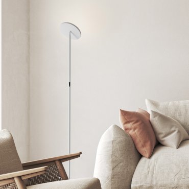 Nova Luce Sinkro - vloerlamp - 25 x 180,6 cm - 30W dimbare LED incl. - zandwit