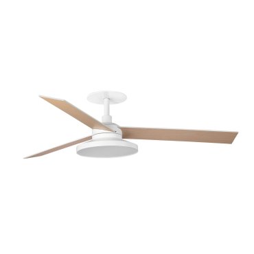 Faro Rudder Tak 3 L -  plafondventilator met licht en inbouwrozet - Ø 132 - mat wit - 2700K