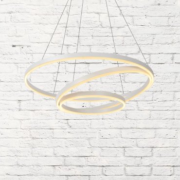 Lucide Triniti - hanglamp - Ø 80 x 135 cm - 136W dimbare LED incl. - wit