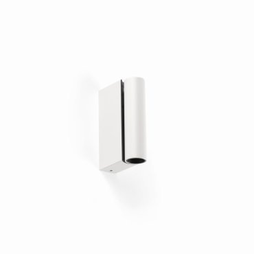 Faro Cronos - bedlamp - 8 x 12,1 x 3 cm - 4,5W LED incl. - mat wit en gestructureerd zwart