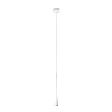 Faro Diana 400 - hanglamp - Ø 3,2 x 40 cm - 6W LED incl. - mat wit