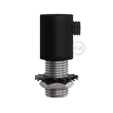 Creative Cables - snoeraanspanner - Ø 1,3 x 1,7 cm - metalen design trekontlaster - zwart