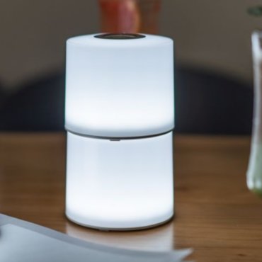Lutec Noma - buiten tafellamp starterskit - slimme verlichting - 10 x 10 x 36,5 cm - 2 x 2,3W LED incl. - IP44 - wit