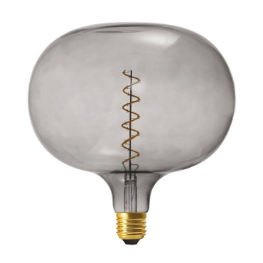 Daylight Italia Cobble LED Lamp - Ø 22 x 23,5 cm - E27 - 4,5W dimbaar - 1800K - gerookt