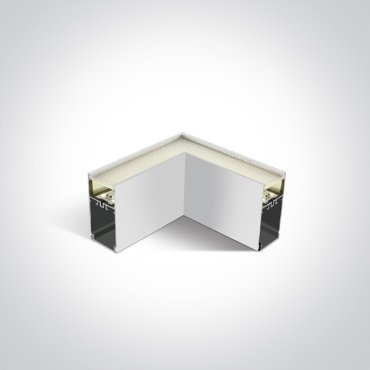 ONE Light LED Linear Accessories - hoek voor 38150A en 38151A - 8W LED incl. - wit - witte lichtkleur