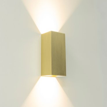 Artdelight Dante XL - wandverlichting - 9 x 10 x 24 cm - mat goud
