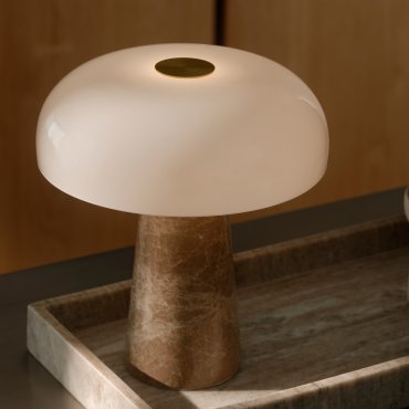 Design for the People Glossy Mini - tafellamp - Ø 22,3 x 24,3 cm - beige