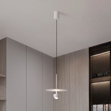 Nova Luce Edem - hanglamp - Ø 30 x 217 cm - 8W LED incl. - zandwit