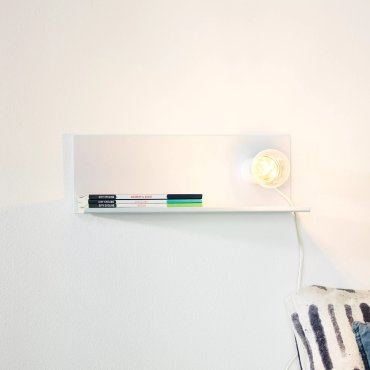 Lucide Sebo - wandlamp met schakelaar - 37 x 13 x 13 cm - wit