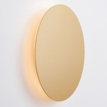 Nova Luce Cyrcle - wandlamp - Ø 22 x 3,2 cm - 12W LED incl. - mat goud