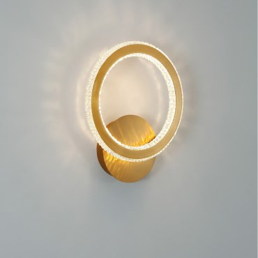 Nova Luce Cilion - wandverlichting - 25 x 7 x 30 cm - 19W LED incl. - messing goud