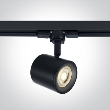 ONE Light GU10 Track Spots - rail spot - 3-fase railsysteem - Ø 7 x 9,6 cm - zwart