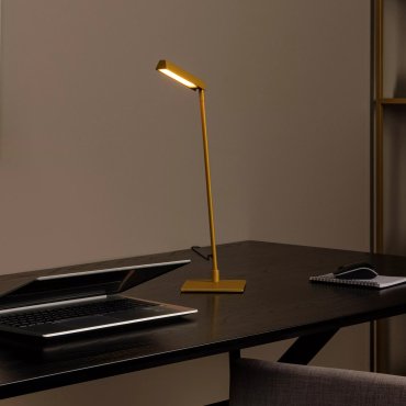 Lucide Lavale - tafellamp - 27,2 x 13 x 42,3 cm - 3W LED met dimfunctie incl. - okergeel