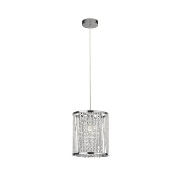 Searchlight Elise - hanglamp - Ø 21 x 145 cm - chroom