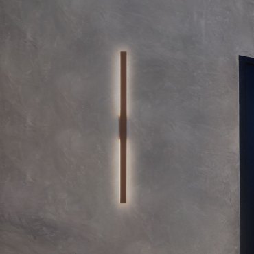 Nova Luce Doul - buiten wandverlichting - 5,3 x 121 x 6 cm - 20W LED incl. - IP65 - corten