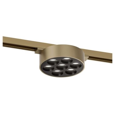 Lucide Linial Xavi - magnetisch railsysteem - railspot - Ø 9,5 x 4,5 cm - 7W LED incl. - dimfunctie en instelbare lichtkleur via app - champagne
