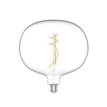 Daylight Italia LED lamp Ellipse - Ø 22 x 23,5 cm - E27 - 10W dimbaar - 2700K - transparant