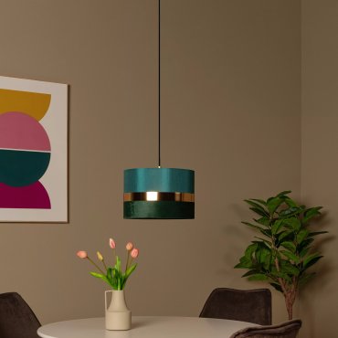 Lucide Extravaganza Tusse - hanglamp - Ø 30 x 152,5 cm - groen