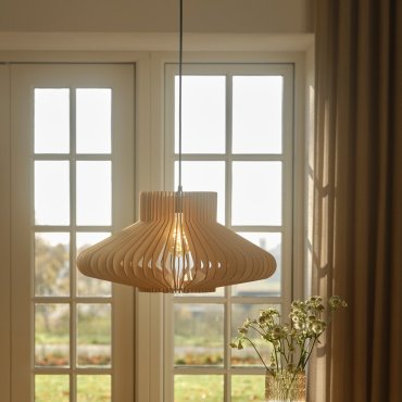 Nordlux Manago - hanglamp - Ø 50 x 225 cm - natuur
