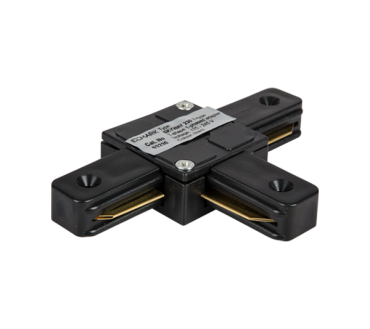 Elmark rail accessoires - T connector - 1 fase railsysteem - zwart