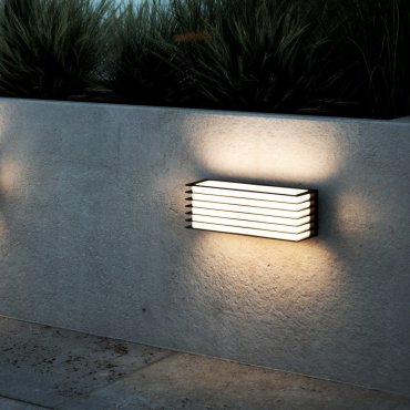 Nordlux Fluctus 28 - buiten wandverlichting - 28,6 x 10 x 12 cm - IP44 - zwart