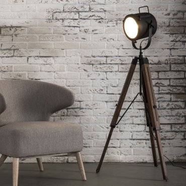 SHOWROOMMODEL - Vico Tripod Vintage - staanlamp - 135 cm - zwart