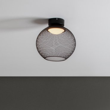 Nova Luce Kinetic - plafondlamp - Ø 30 x 30 cm - 12W LED incl. - mat zwart