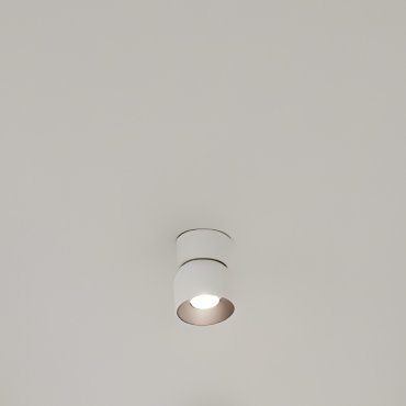 Nordlux Pitcher - opbouwspot - Ø 10 x 12,3 cm - wit en zilver