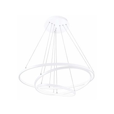 Nova Luce Dea - hanglamp - Ø 80 x 120 cm - 145W dimbare LED incl. - mat wit