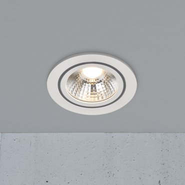 Nordlux Alec 1-Kit - inbouwspot - Ø 95 mm, Ø 80 mm inbouwmaat - 3 stappen dimmer - 6,1W LED incl. - IP44 - wit