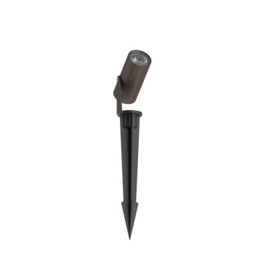 VK Lighting Sui - spot op piek - Ø 4 x 8,6 cm - 5W LED incl. - IP65 - roestbruin