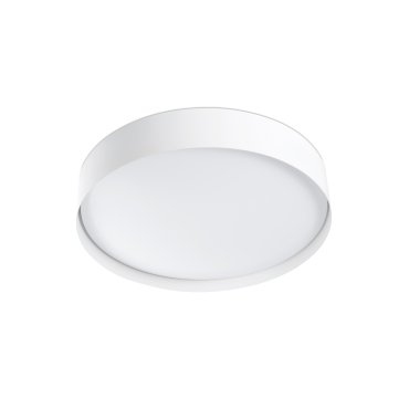 Faro Vuk - plafondverlichting - Ø 36,6 x 7,1 cm - 40W LED incl. - IP44 - mat wit