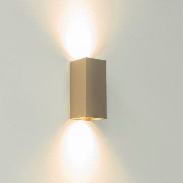 Artdelight Dante - wandverlichting - 6,7 x 6,7 x 15,4 cm - champagne