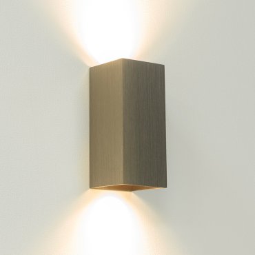 Artdelight Dante - wandverlichting - 6,7 x 6,7 x 15,4 cm - licht brons