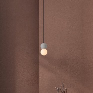 Nova Luce Zero - hanglamp - Ø 8 x 115 cm - grijs