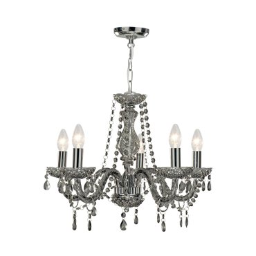 Searchlight Marie Therese - luster - Ø 55 x 93 cm - grijs
