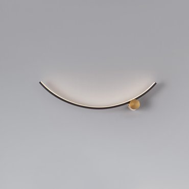 Nova Luce Kima - wandlamp - 62,5 x 14,5 x 6 cm - 14W LED incl. - goud en zandzwart