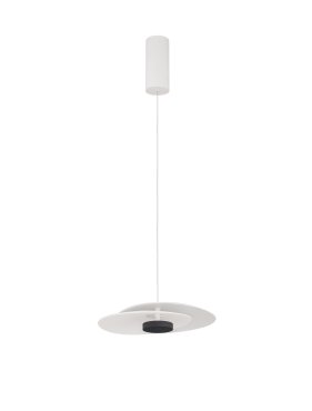 Nova Luce Olea - hanglamp - 35 x 190 x 32 cm - 16W dimbare LED incl. - zandwit