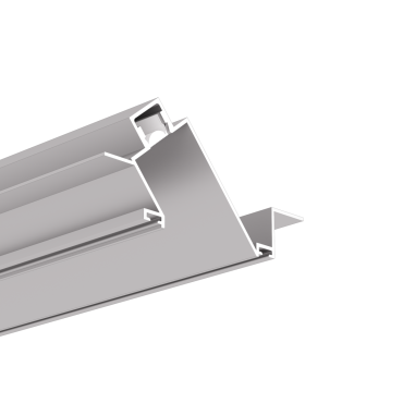 Klus Poket - inbouw ledprofiel voor 12,5 mm gipsplaat - 1,2 cm vensterbreedte - aluminium