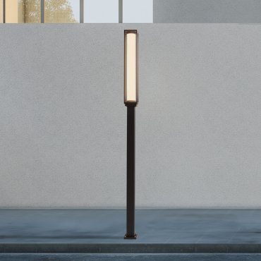 Nova Luce Solstice - tuinpaal - 14,5 x 220 x 14,5 cm - 16W LED incl. - IP65 - donker antraciet