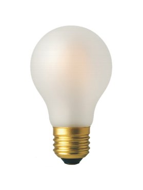 Daylight Italia Satin LED Lamp - Ø 6 x 10,8 cm - E27 - 8W dimbaar - 2700K - satijn wit